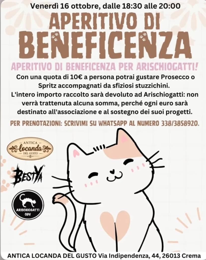 Aperitivo di beneficienza